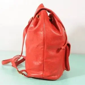 Authentic MCM Red Leather Backpack with Dust Bag! MCM | Bags | Authentic Mcm Red Leather Backpack With Dust  main image 4